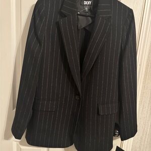 DKNY Charcoal Pinstripe Jacket